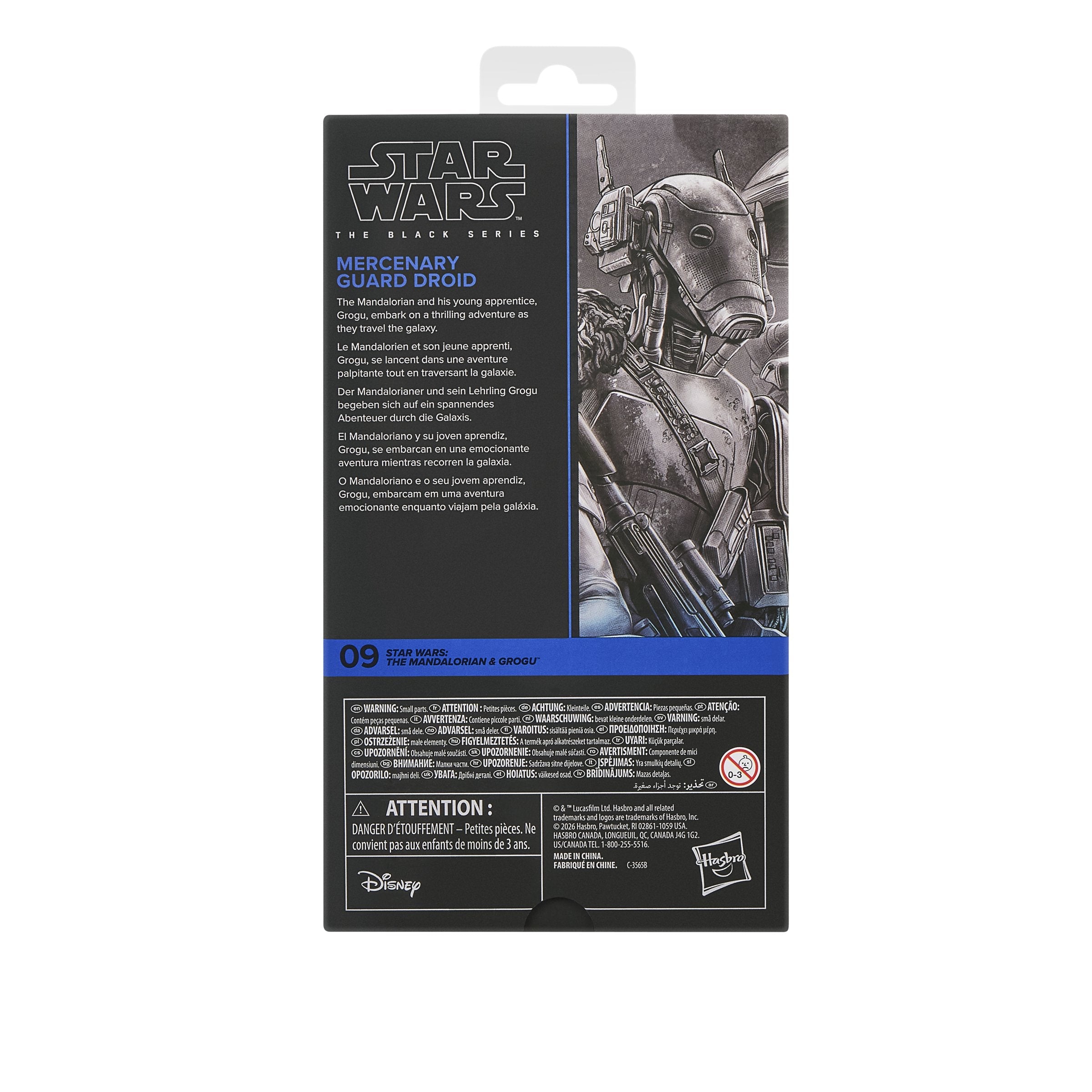 Figura Mercenary Guard Droid Star Wars The Mandalorian & Grogu 15cm