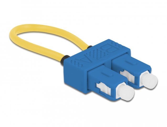 Delock Lwl Loopback Adapter Sc Upc Singlemode Blau