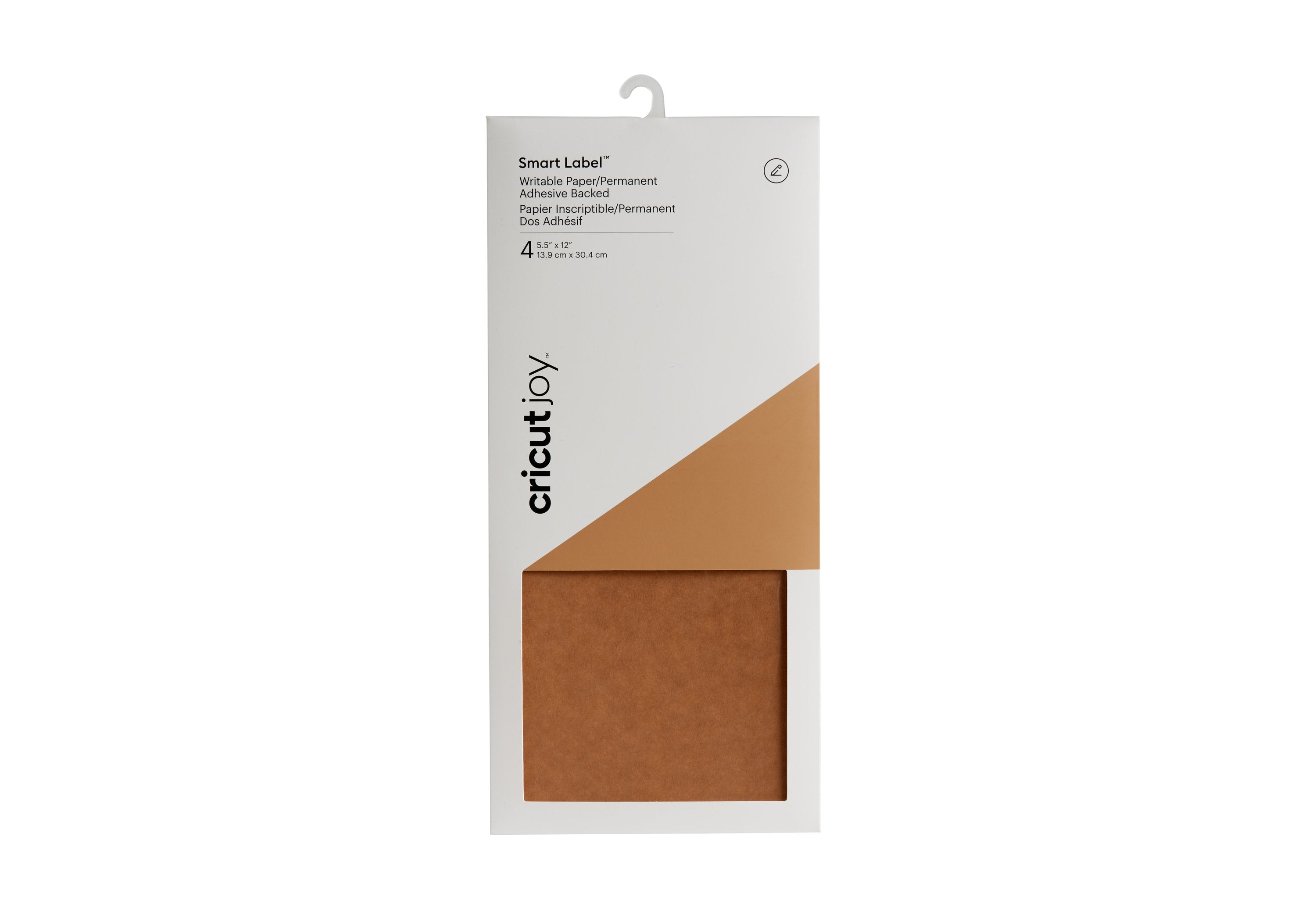 Etiqueta Autoadhesiva Cricut Joy Papel Kraft Escribible 14 X 30.5 Cm Marrón