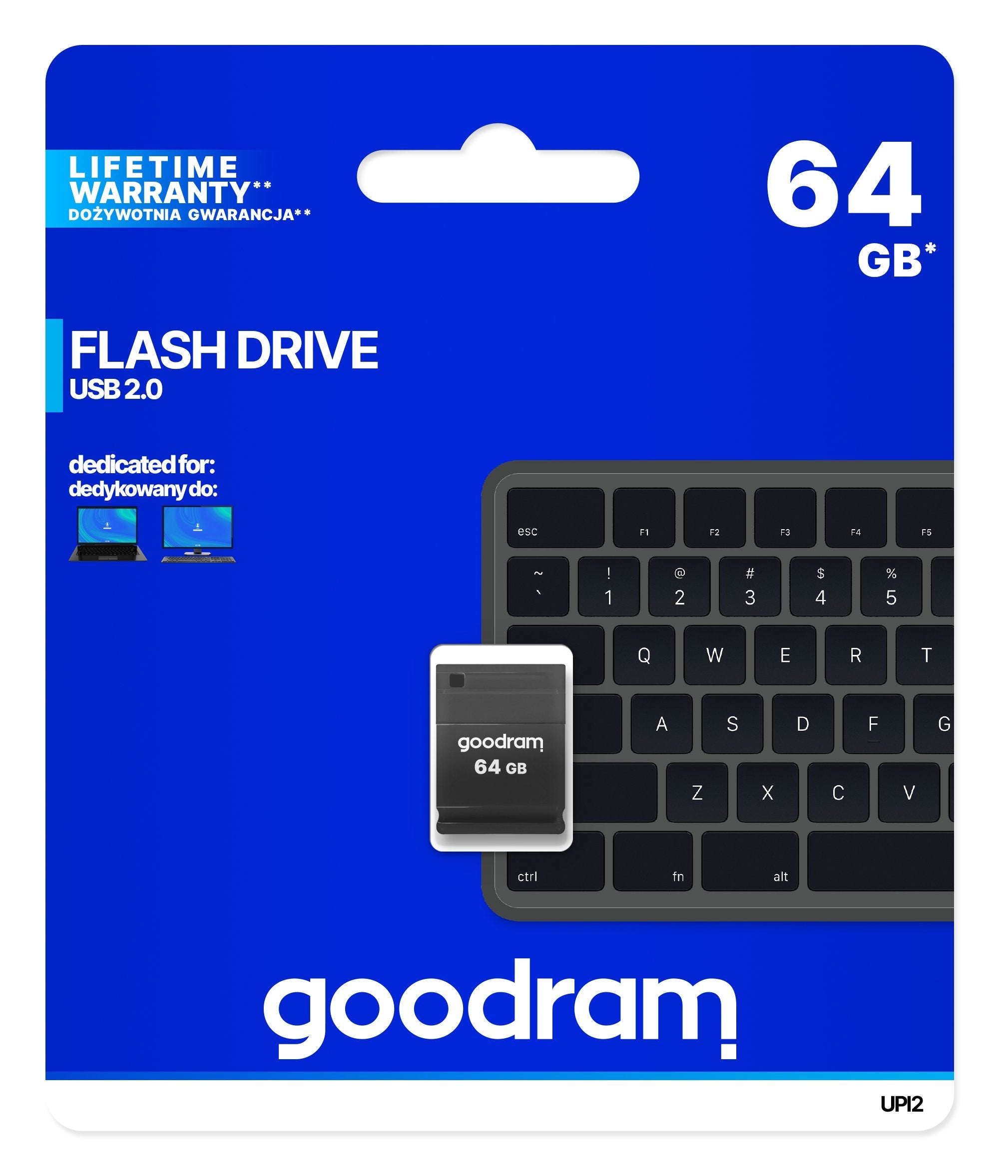 Goodram Pendrive 64gb Upi2 Negro Usb 2.0
