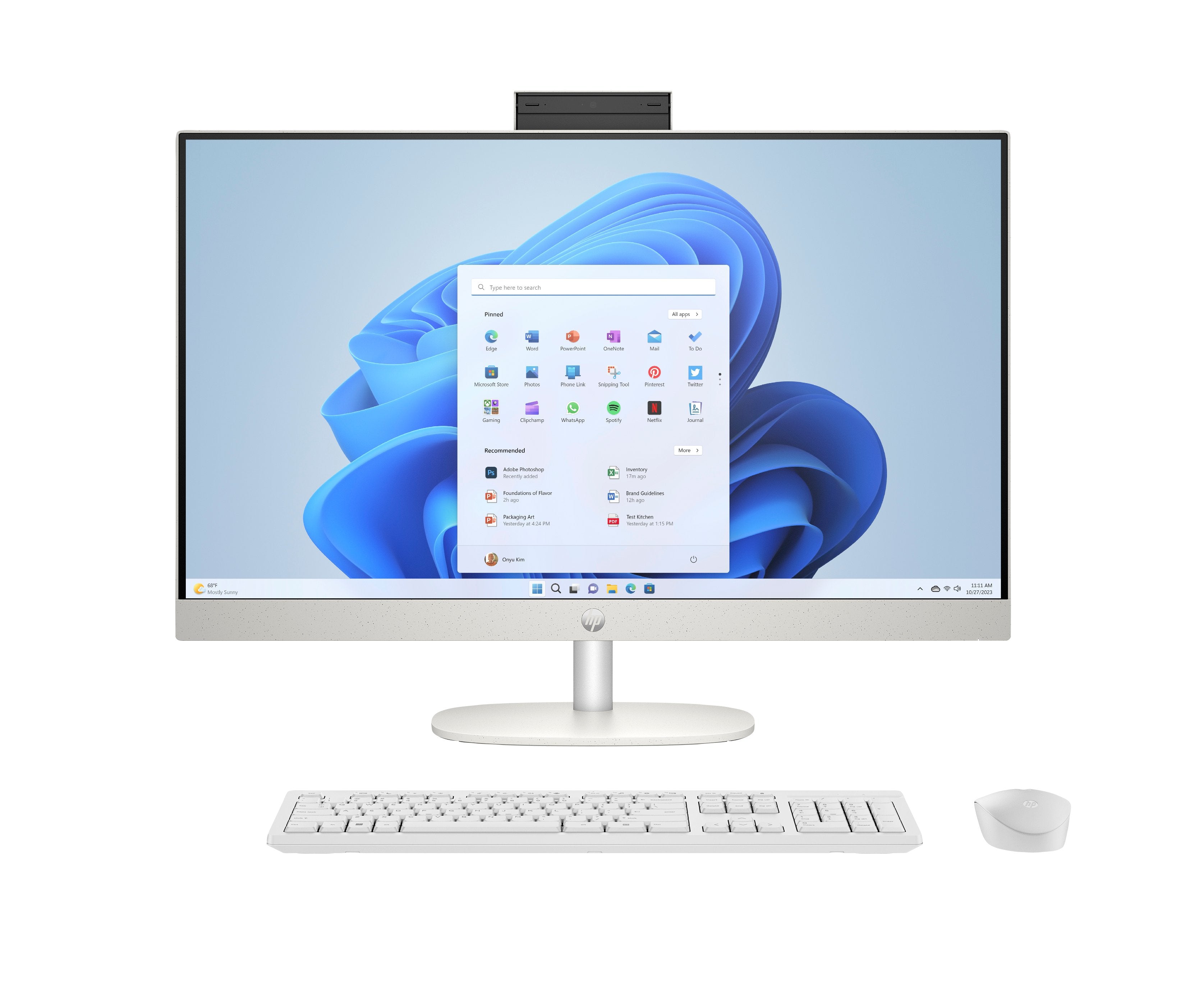 EAN 0197961554847 - HP 24-cr0041ns Intel® Core™ i3 i3-1315U 60,5 cm (23.8") 1920 x 1080 Pixeles Pantalla táctil PC todo en un imagen 1