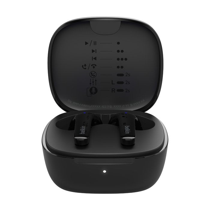 Belkin Soundform Motion Auriculares Inalámbricos Con Micro En Oreja Bluetooth Cancelación De Sonido Activo Aislamiento De Ruido Negro