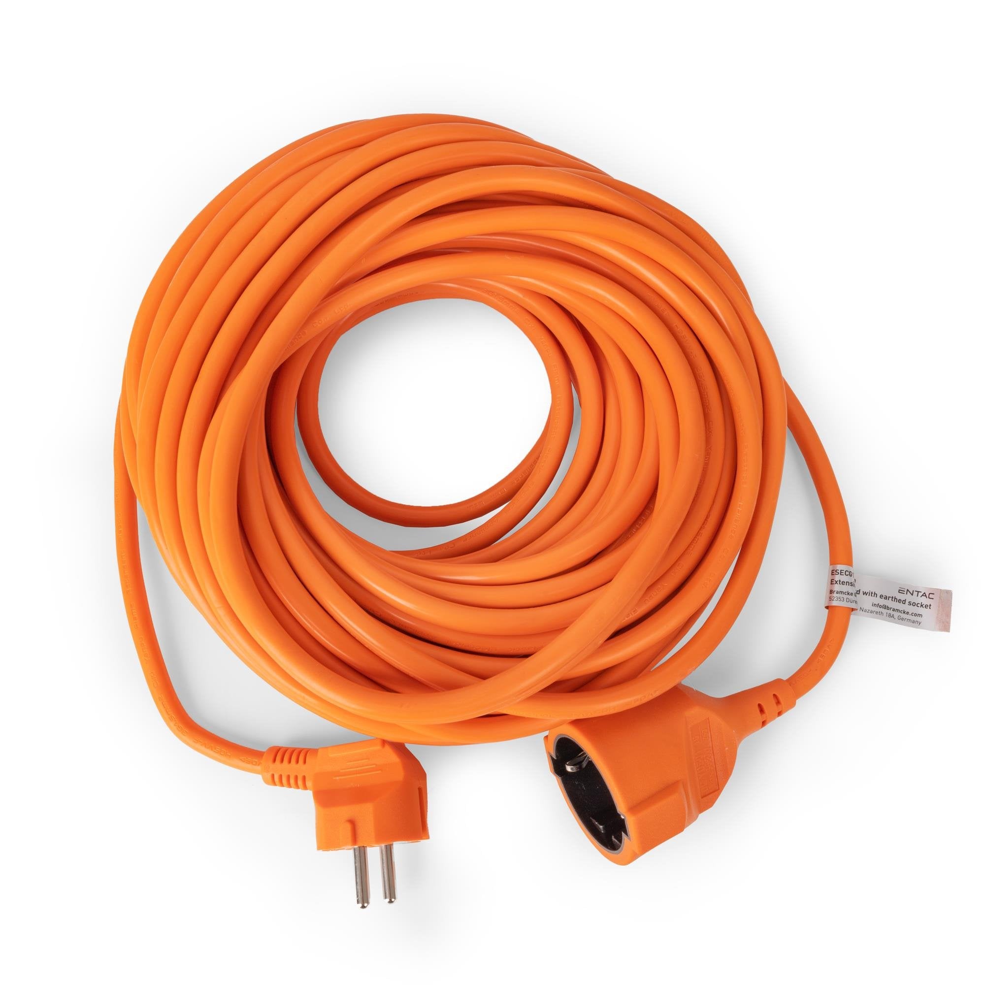 Entac Verlängerungscable 20m Naranja Ip20