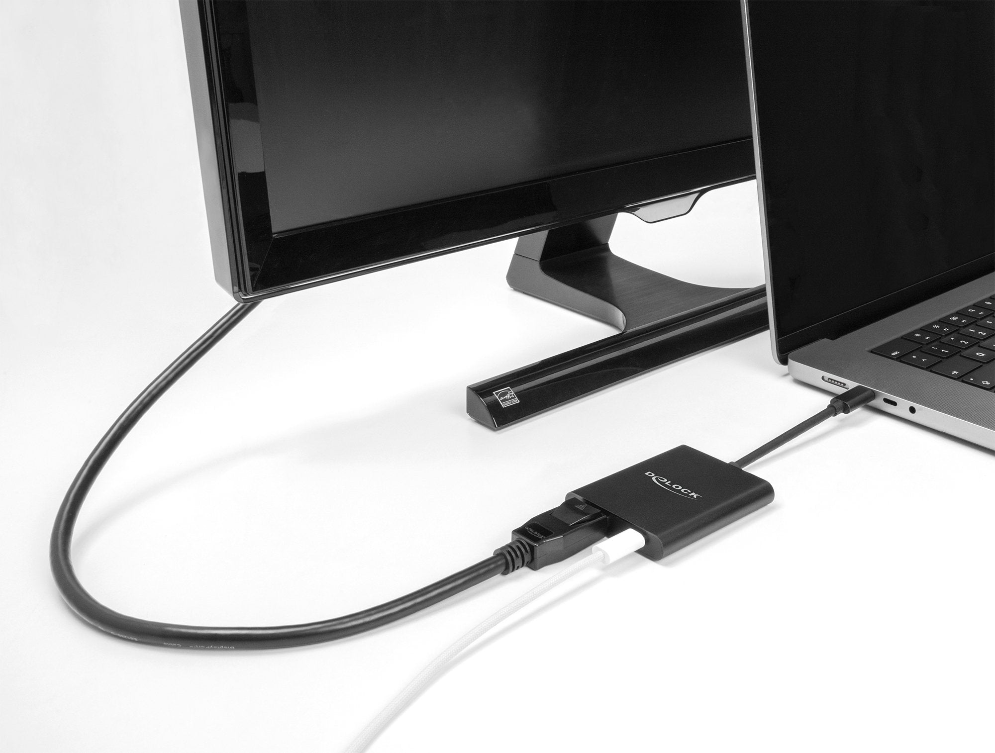 Delock 64202 Adaptador Usb Type-C A Displayport (Dp Alt Mode) 8k Con Hdr Y Power Delivery 60 W