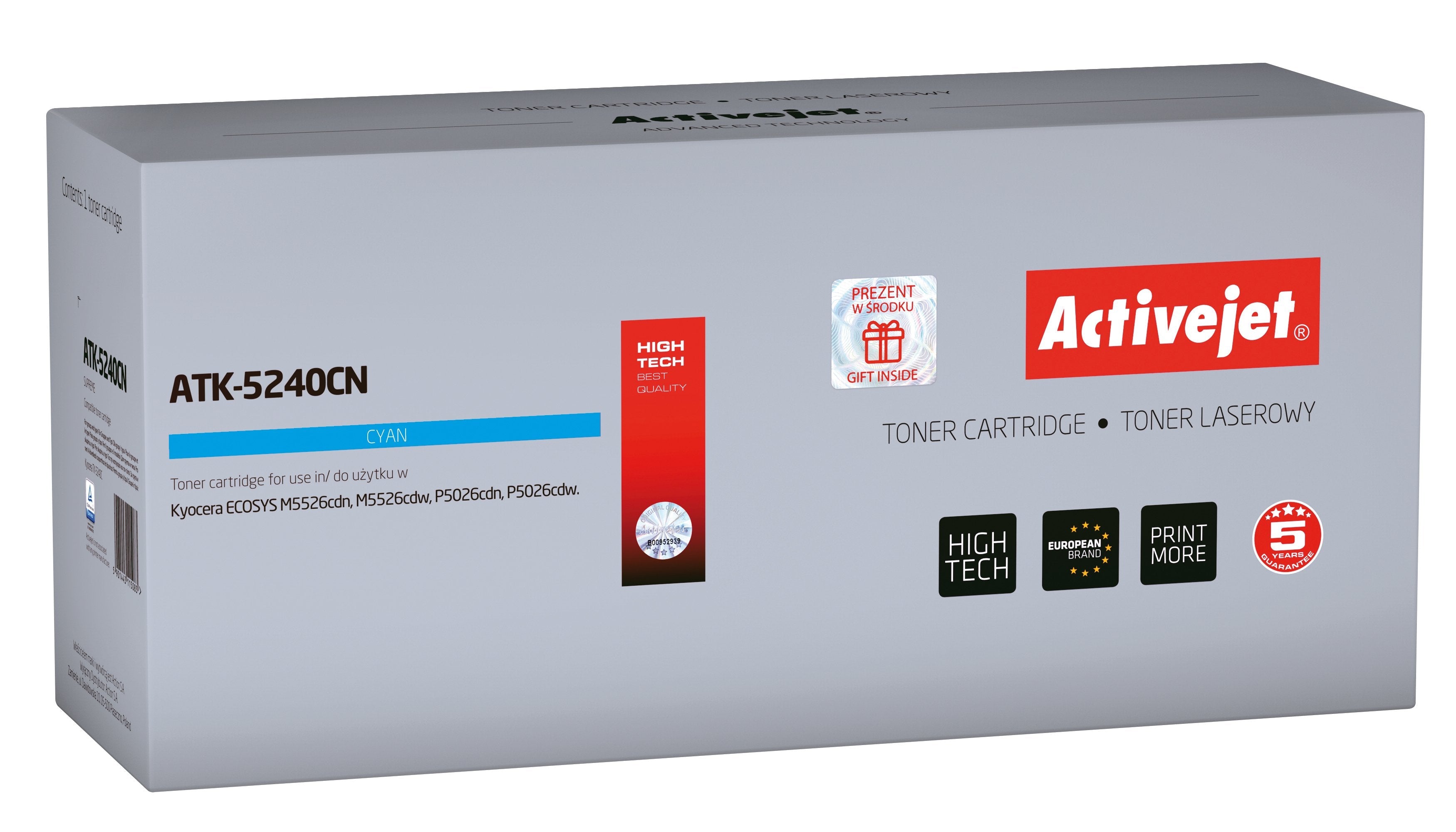 EAN 5901443115083 - Activejet ATK-5240CN cartucho de tóner 1 pieza(s) Compatible Cian imagen 1