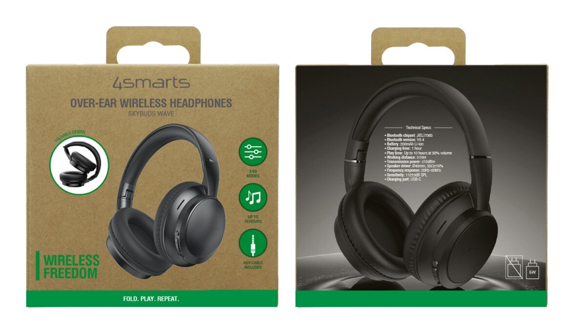 EAN 0021339772000 - 4smarts SkyBuds Wave Auriculares Inalámbrico y alámbrico Diadema Llamadas/Música USB Tipo C Bluetooth Neg imagen 5