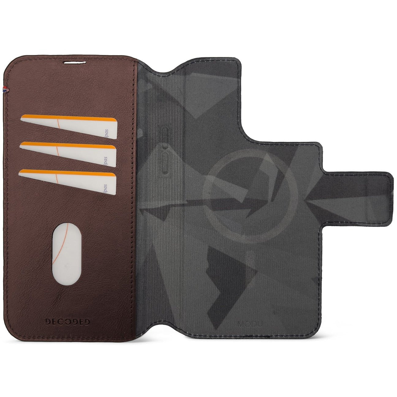 EAN 8720593006921 - Decoded Modu Wallet funda para teléfono móvil 17 cm (6.69") Funda cartera Marrón, Chocolate imagen 6