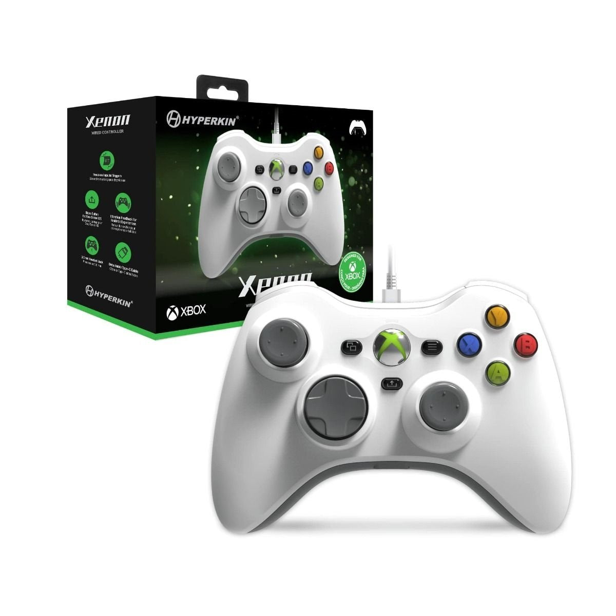 EAN 810007713953 - Hyperkin M01368 Blanco USB Gamepad Analógico/Digital PC, Xbox One, Xbox One S, Xbox One X, Xbox Series S, imagen 4