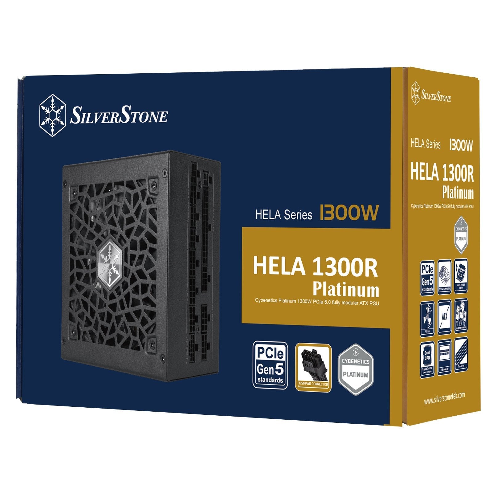 EAN 4710679815688 - Silverstone HELA 1300R Platinum unidad de fuente de alimentación 1300 W 20+4 pin ATX ATX Negro imagen 13