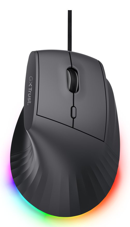 Ratón Vertical Gaming Inalámbrico Trust Gaming Gxt 145 Rexxa 26024 Hasta 12800 Dpi