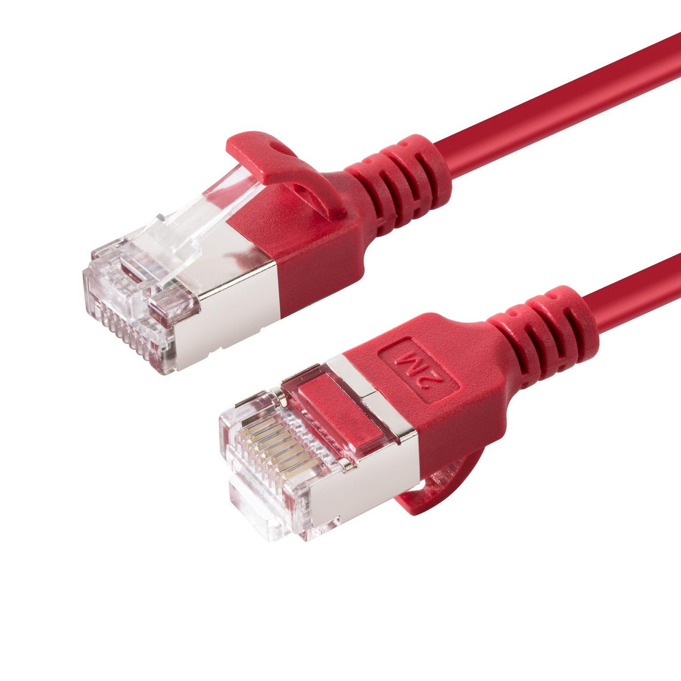 Cat6a U-Ftp Slim, Lszh, 0.15m Network Cable, Red
