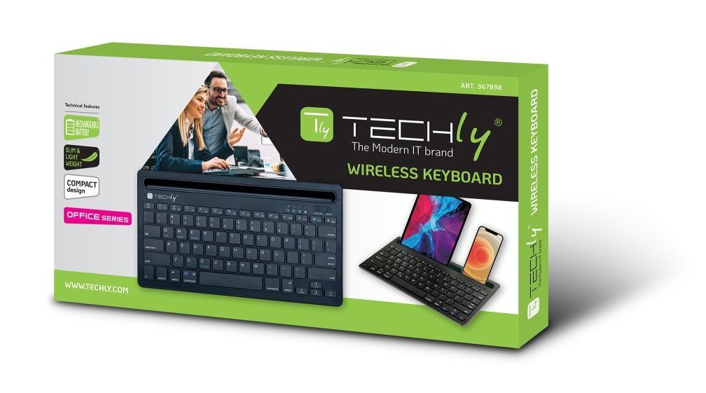 EAN 8059018367898 - Techly ICTBK102U teclado Universal Bluetooth QWERTY Inglés Negro imagen 8