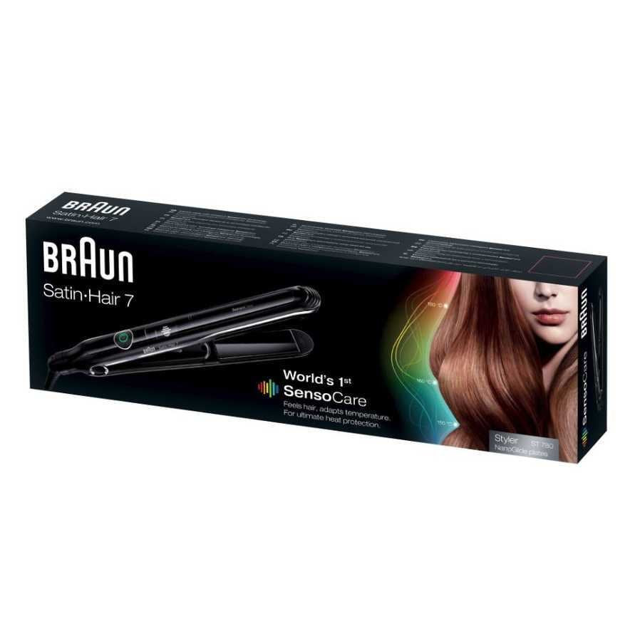 EAN 3030050182125 - Braun Satin Hair 7 SensoCare ST780 Plancha de pelo Caliente Negro 2 m imagen 6