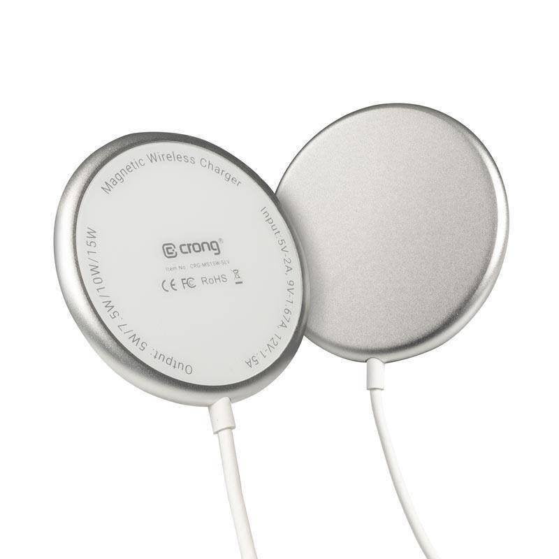 EAN 5904310702164 - Crong MagSpot Smartphone Plata CC Cargador inalámbrico Carga rápida Auto, Interior imagen 4