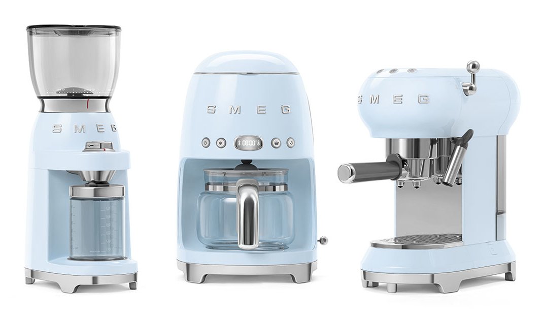 EAN 8017709317980 - Smeg CGF11PBEU molinillo de café 150 W Azul, Transparente imagen 6