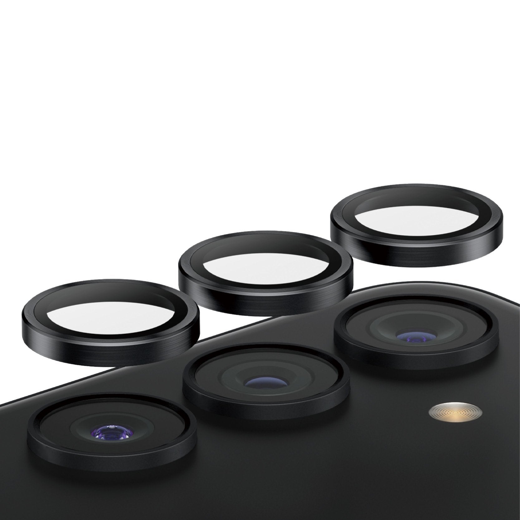 EAN 5711724012075 - PanzerGlass ® Hoops® Camera Lens Protector Black Samsung Galaxy S24 | S23 | S23+ Protector de pantalla 1 imagen 1