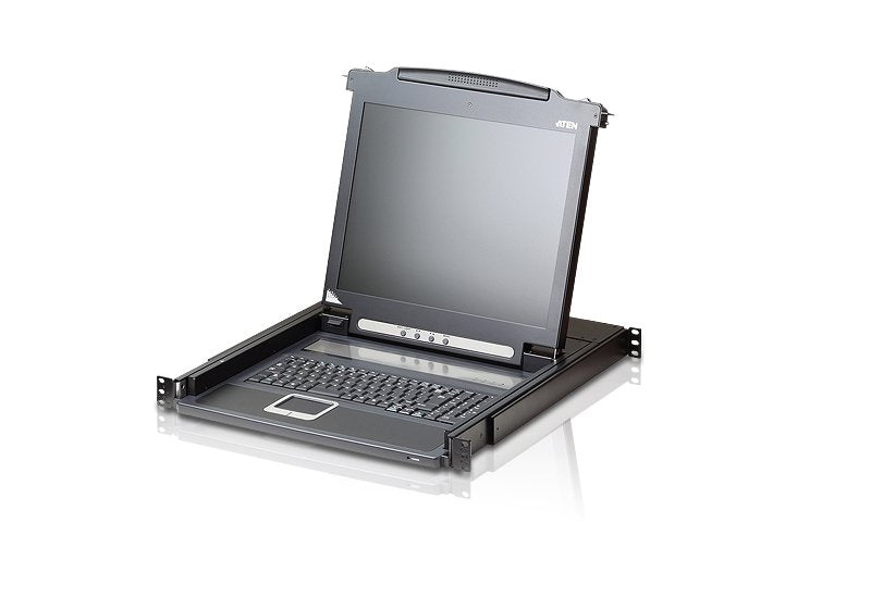 Kvm Aten Cl1000m, Consola Lcd Slideaway De 17", Con Teclado Con Iluminación Led (De), Para Armario Rack De 19" (Ps/2-Usb, Vga)