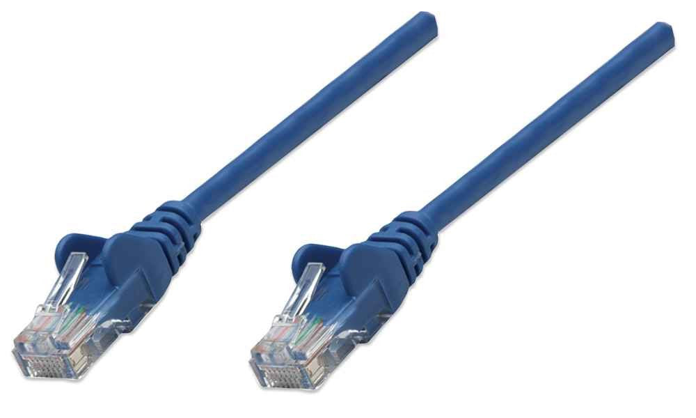 Intellinet Patchkabel Rj45 U/Utp Cat5e 5.0m Hebelschutz Blau