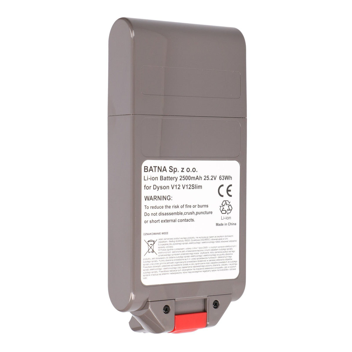 EAN 5907207223001 - Extralink BATERIA DYSON, V12 25.2V 2500MAH Batería Aspiradora sin cables imagen 4
