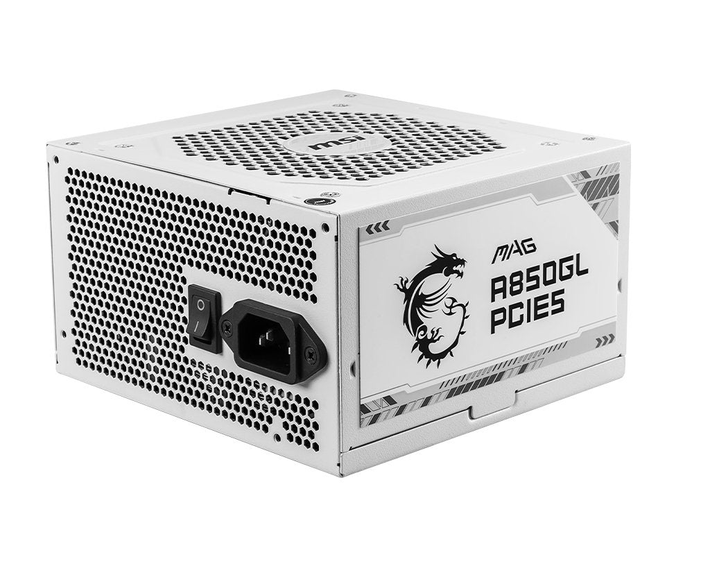 EAN 4711377115391 - MSI MAG A850GL PCIE5 WHITE unidad de fuente de alimentación 850 W 20+4 pin ATX ATX Blanco imagen 1