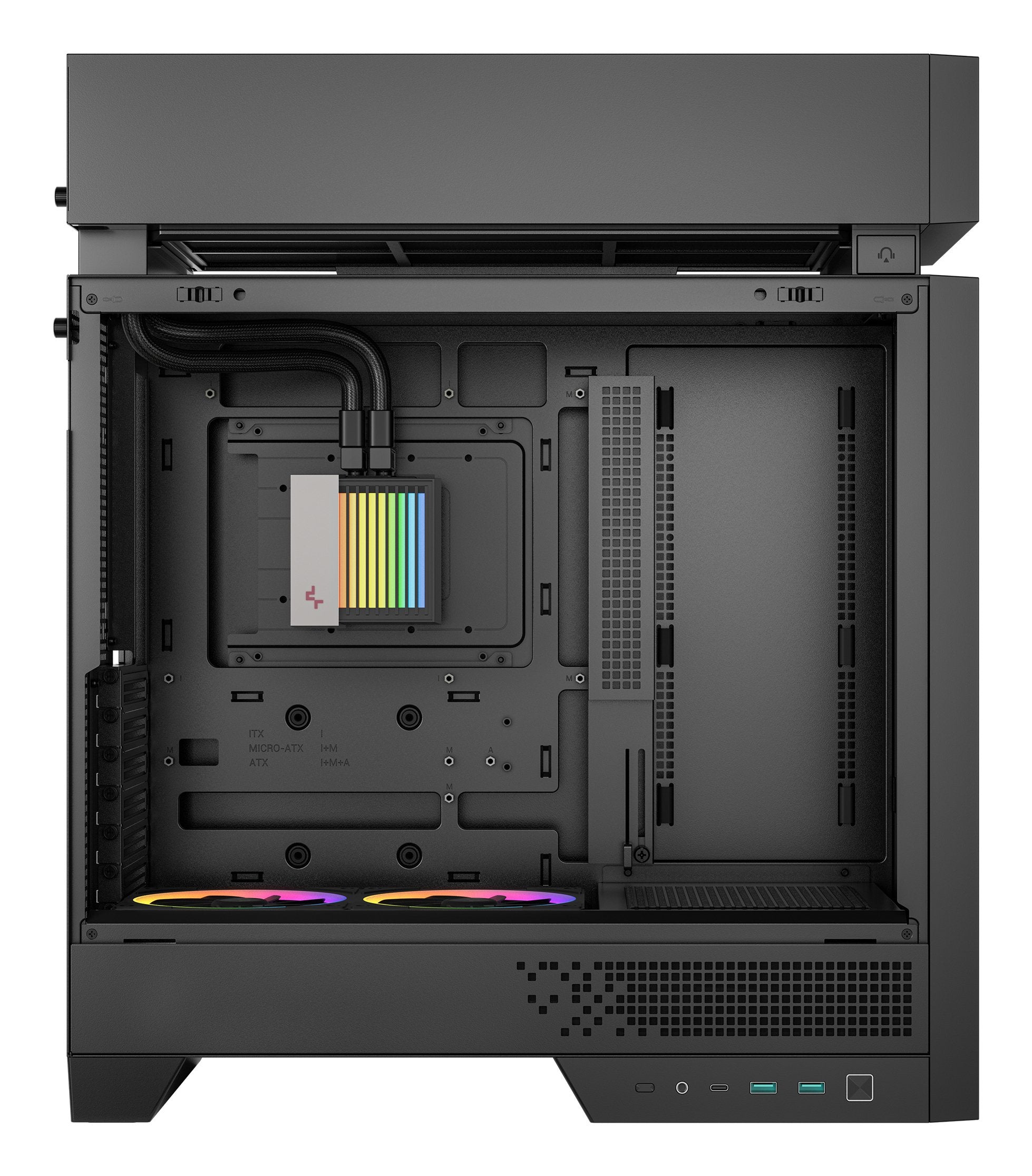 Caja Pc Midi Deepcool Cl6600 360mm Aio Negro R-Cl6600-Bknna0-G-1