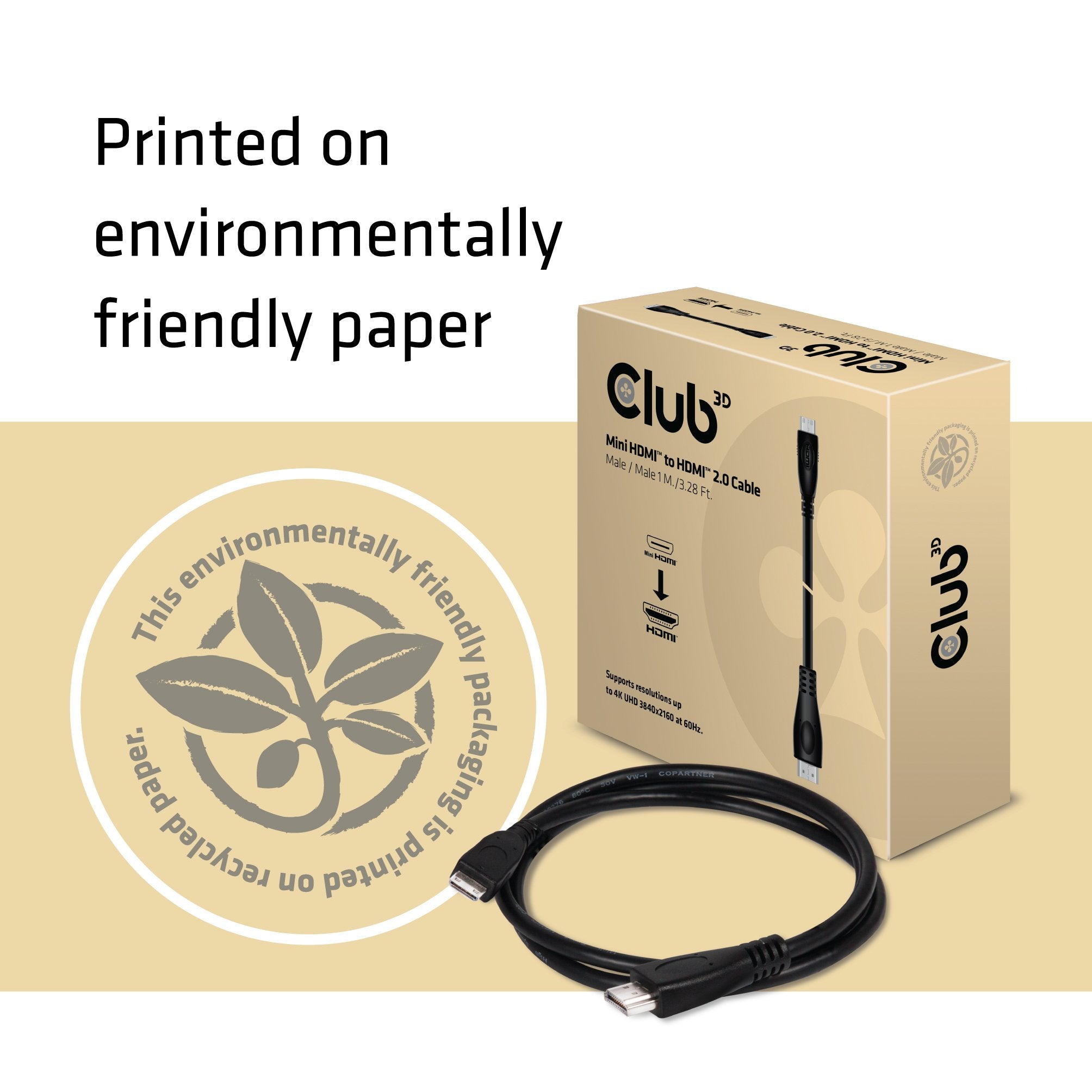 EAN 8719214470661 - CLUB3D CAC-1350 cable HDMI 1 m HDMI Type C (Mini) HDMI tipo A (Estándar) Negro imagen 5