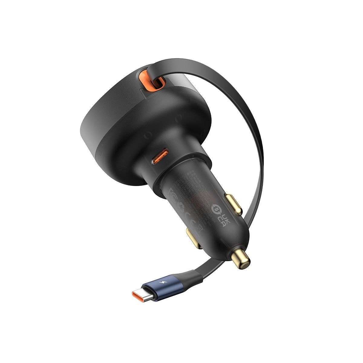 Ladowarka Samochodowa Baseus Enjoyment Pro Z Kablem Usb-C, 60w (Czarna)
