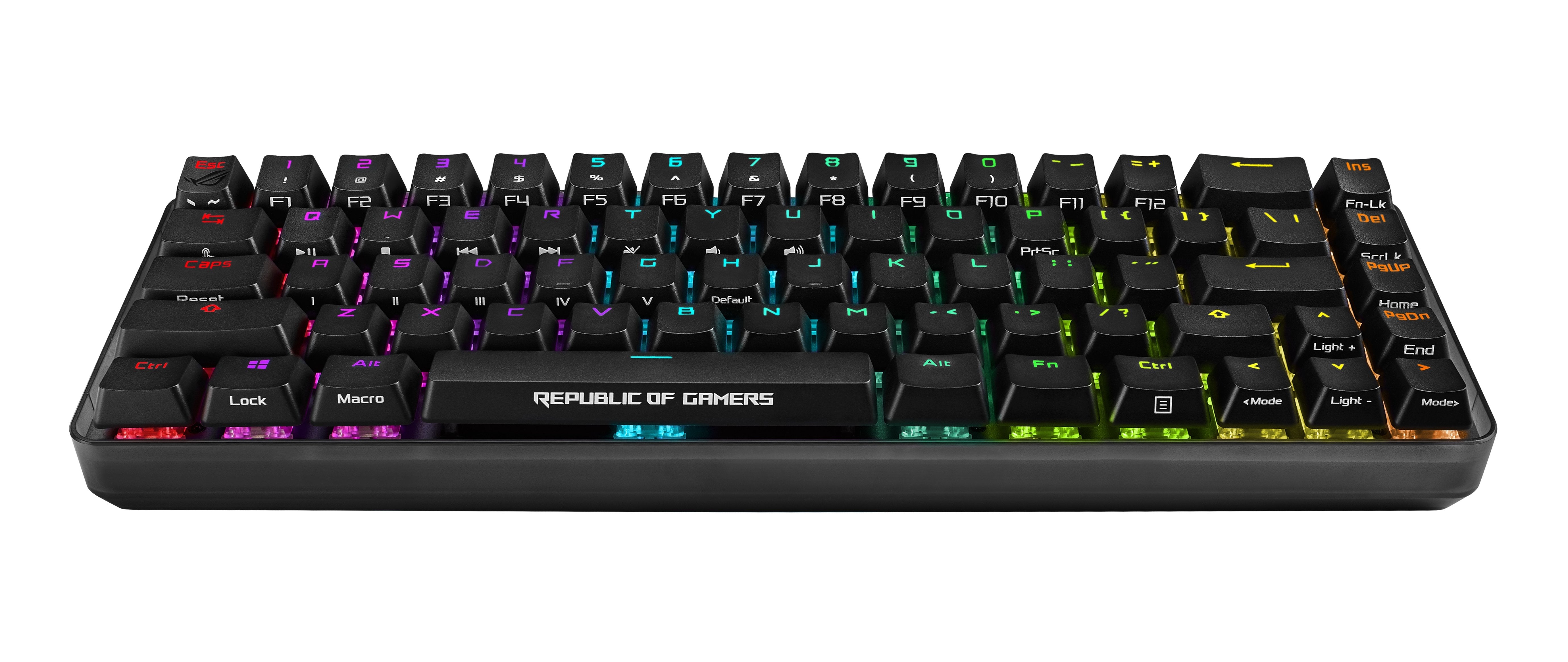 Teclado Francés Asus Rog Falchion Rf Inalámbrica + Usb Azerty Negro
