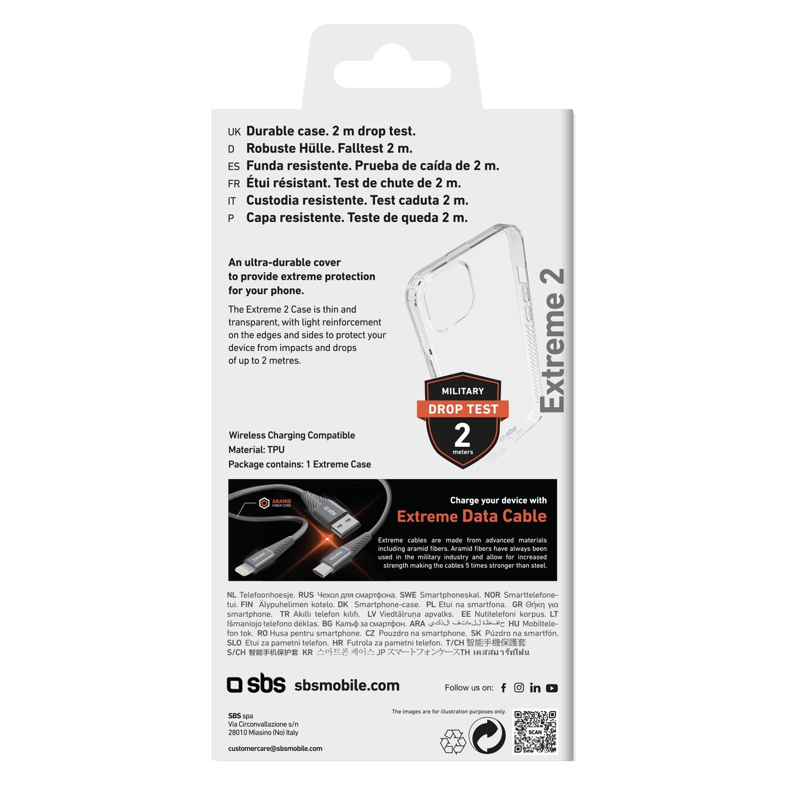 EAN 8018417449109 - SBS TEUNBKEX2IP1567 funda para teléfono móvil 17 cm (6.7") Transparente imagen 3