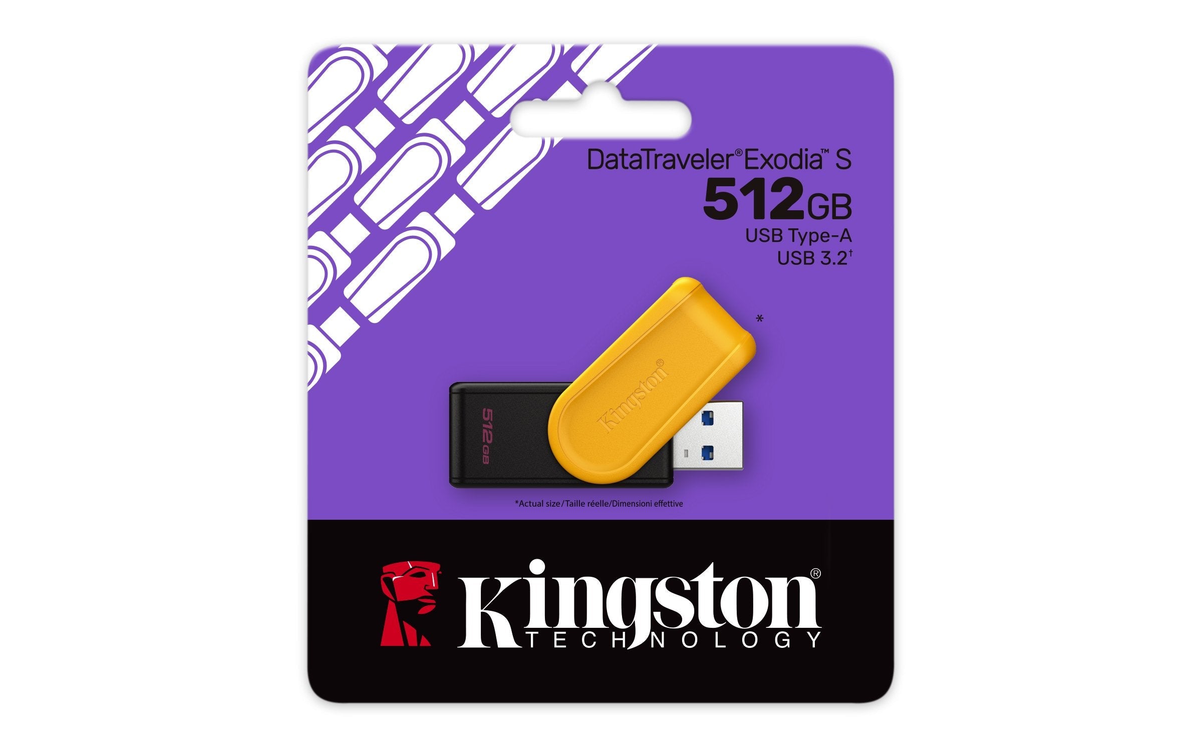 EAN 0740617348774 - Kingston Technology DataTraveler Exodia S unidad flash USB USB tipo A 3.2 Gen 1 (3.1 Gen 1) Negro, Amaril imagen 3