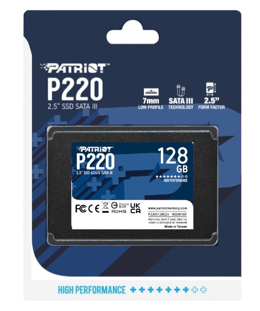 Patriot P220 128 Gb, Ssd P220s128g25