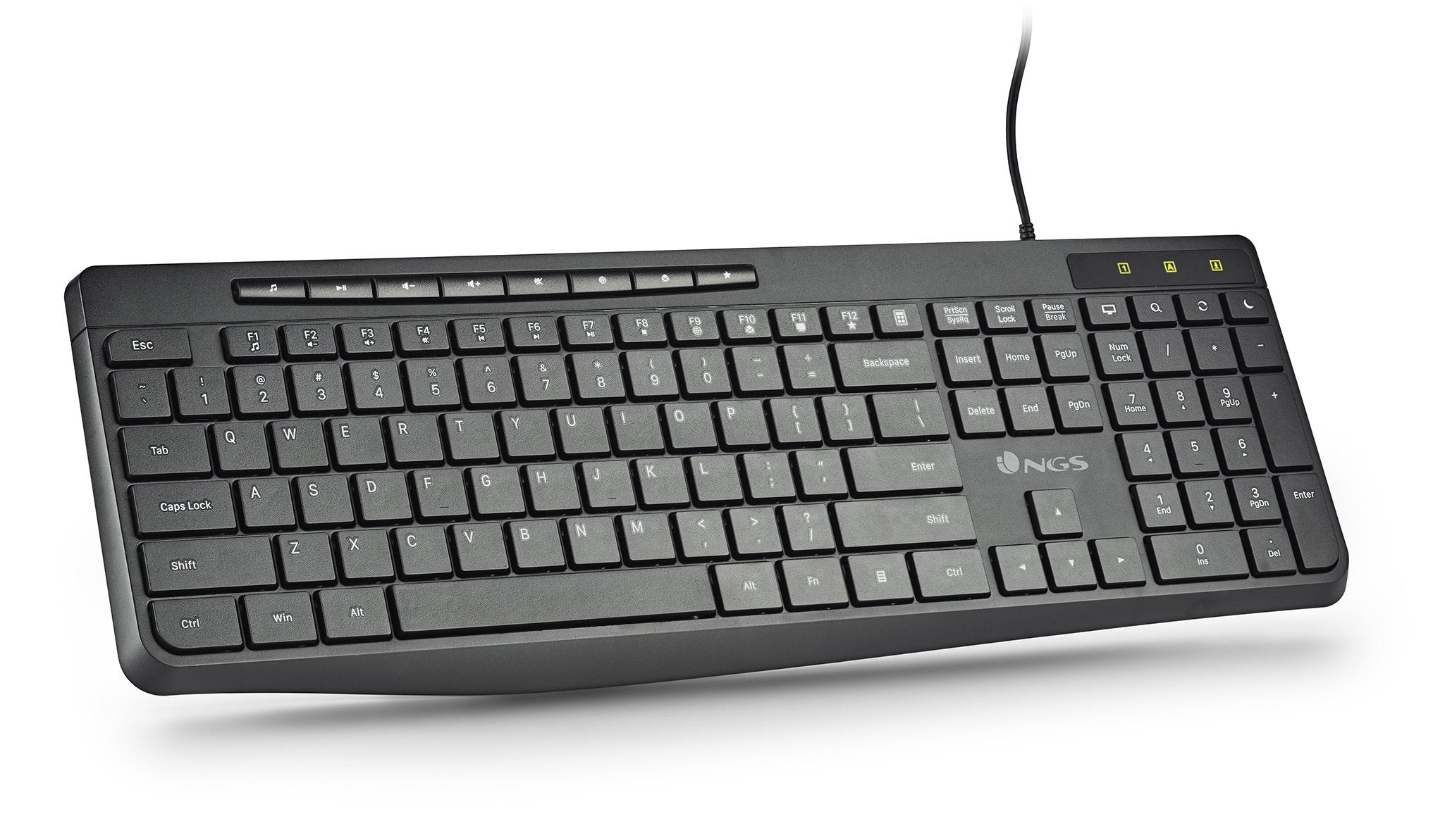 EAN 8435430625707 - NGS SPECTRA (QUERTY, ES) teclado Hogar / Oficina USB QWERTY Español Negro imagen 3