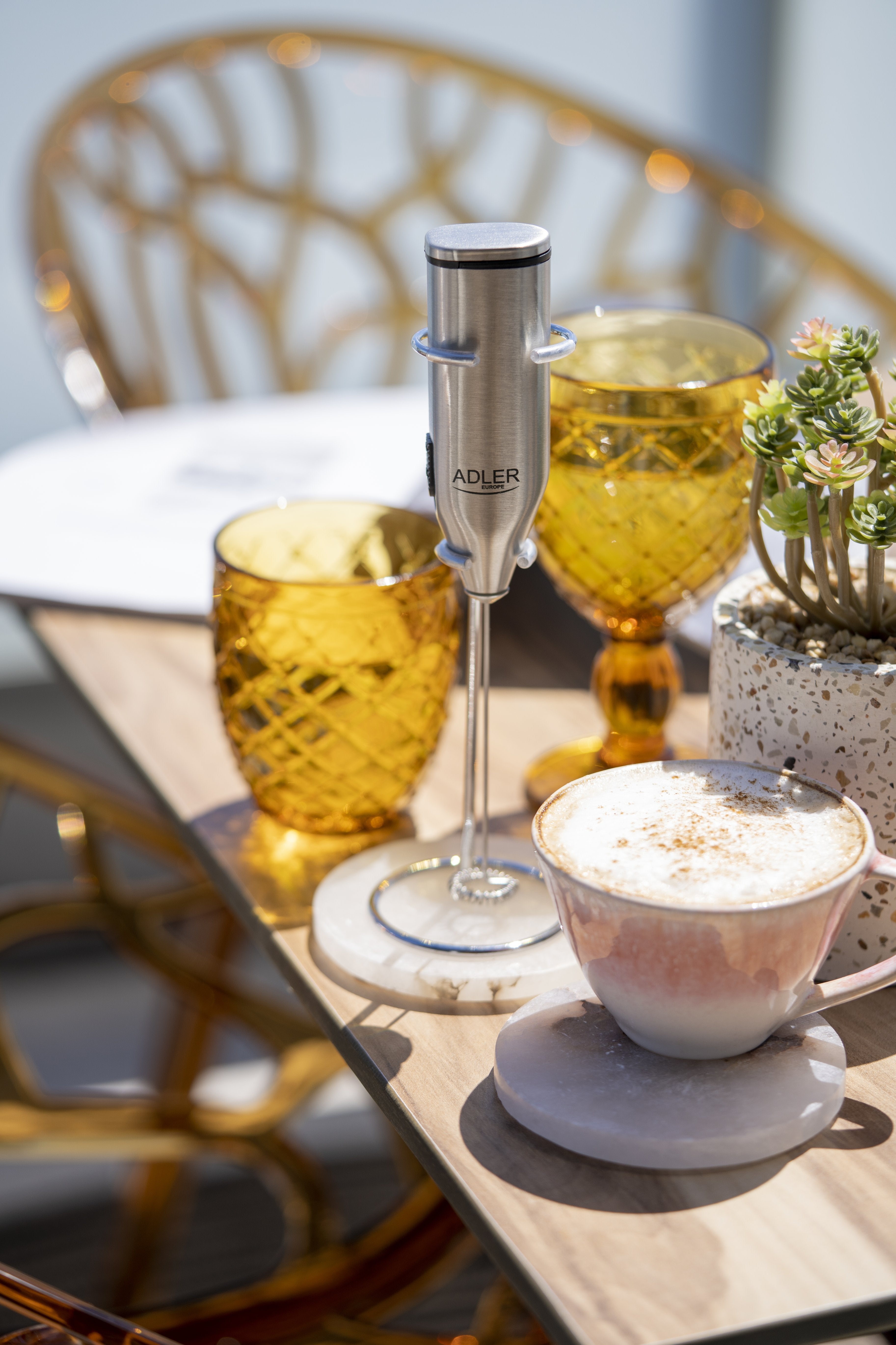 Adler Ad 4500 Espumador Para Leche Espumador De Leche De Mano Acero Inoxidable