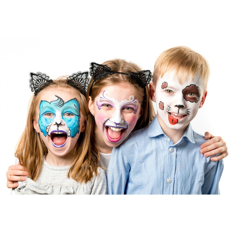 Alpino Maquillaje En Barra Fiesta Face Stick Caja 6 Azul