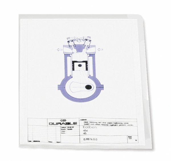 Durable Funda Transparente A4 Hartfolie 0,15mm Transparente 50 Unidades