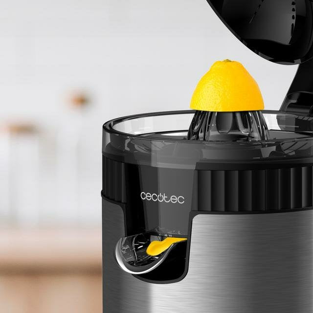EAN 8435484033633 - Cecotec Xqueeze RetroJuice 600 Steel Licuadora centrífuga 600 W Negro, Metálico imagen 8