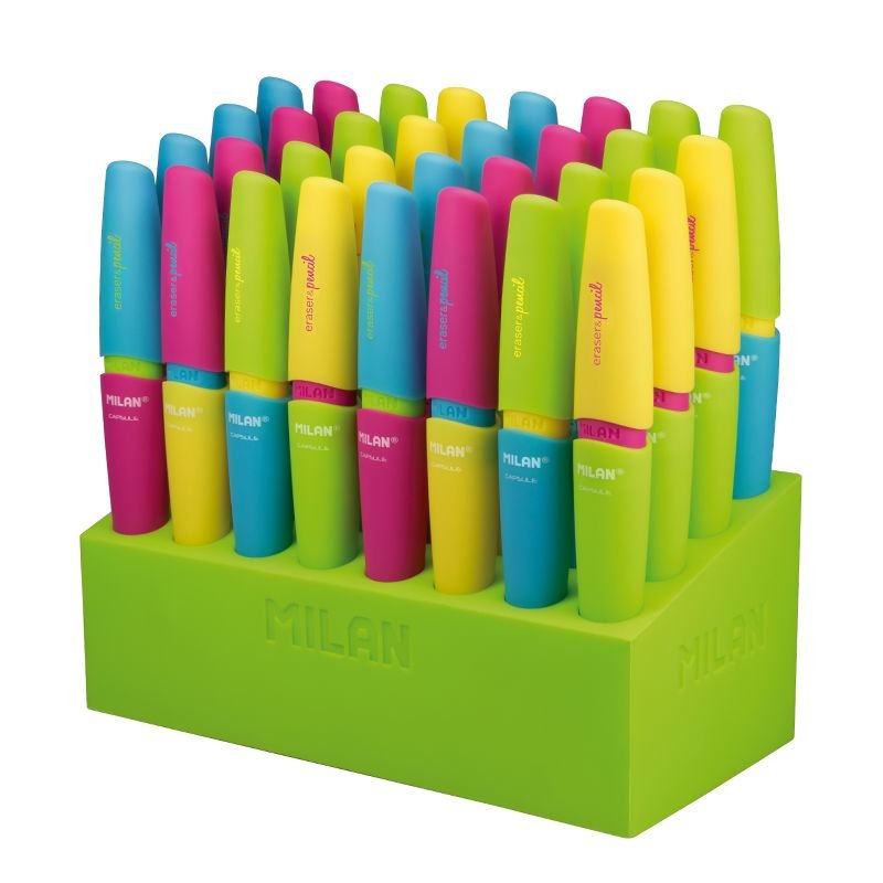 Milan Portaminas Capsule Mix 0,7mm 2b Expositor 32 C/Surtidos