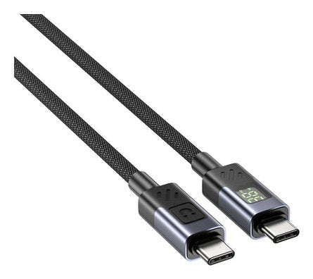 Unitek C14158abk01-2m Usb-C Cable Charging With Led Display 2m Black