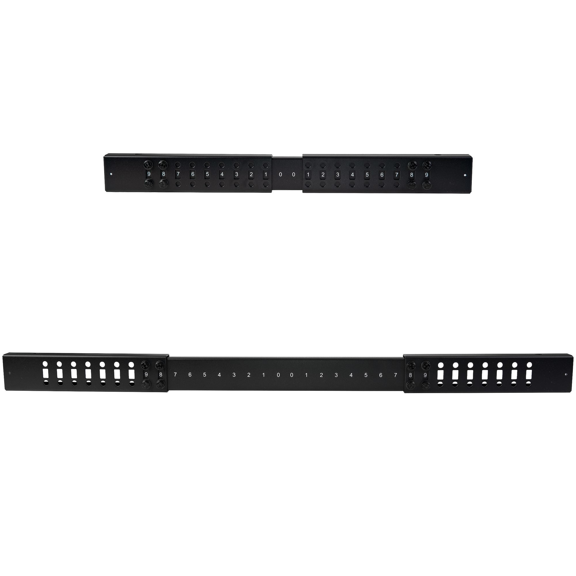 EAN 0065030858519 - StarTech.com 4POSTRACK25U armario rack Rack o bastidor independiente Negro imagen 4