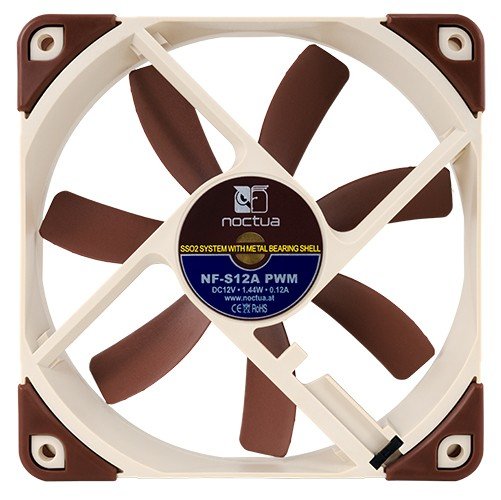 EAN 4716123314929 - Noctua NF-S12A PWM sistema de refrigeración para ordenador Carcasa del ordenador Ventilador 12 cm Beige, imagen 4