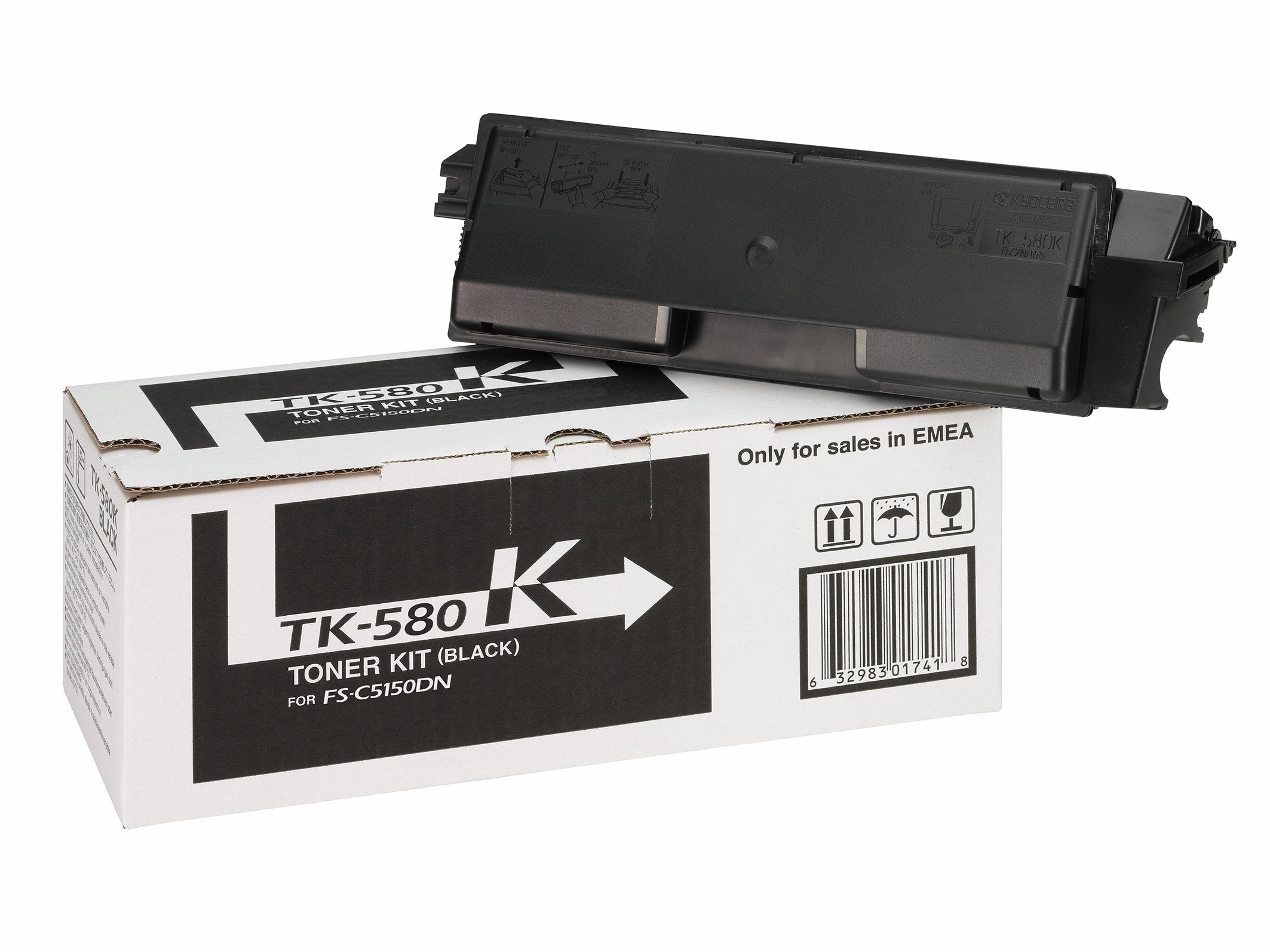 EAN 0632983017289 - KYOCERA TK-580K cartucho de tóner 1 pieza(s) Original Negro imagen 2