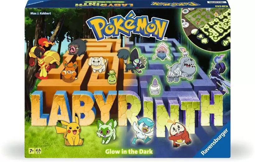 Ravensburger Pokémon Labyrinth Glow In The Dark, Juego De Mesa 22705