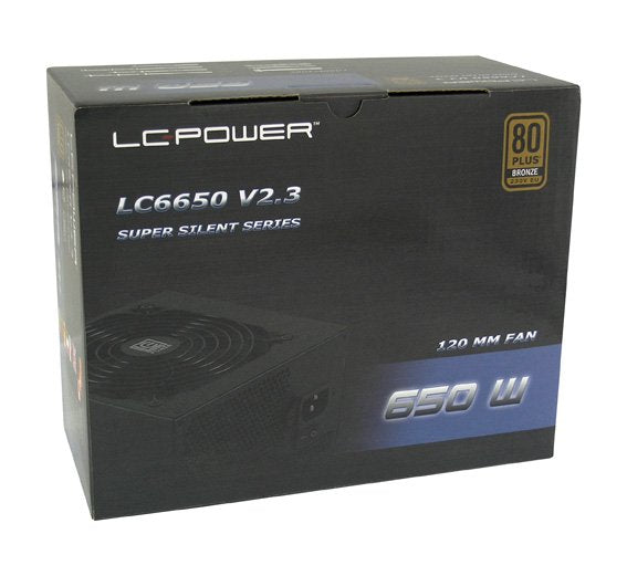 Lc-Power Lc6650 V2.3, Fuente De Alimentación Atx Serie Super Silent, 650w, 80 Plus Bronce