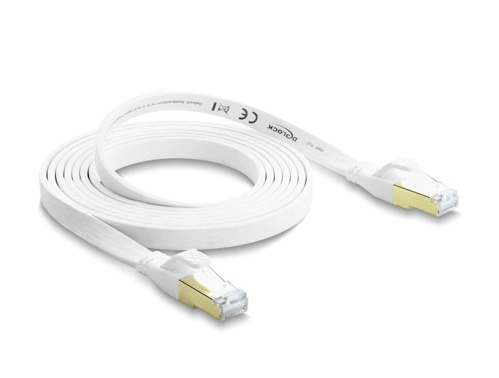 Delock Rj45 Flachband Cable De Red Cat.8.1 U Ftp 40gbps, 2m