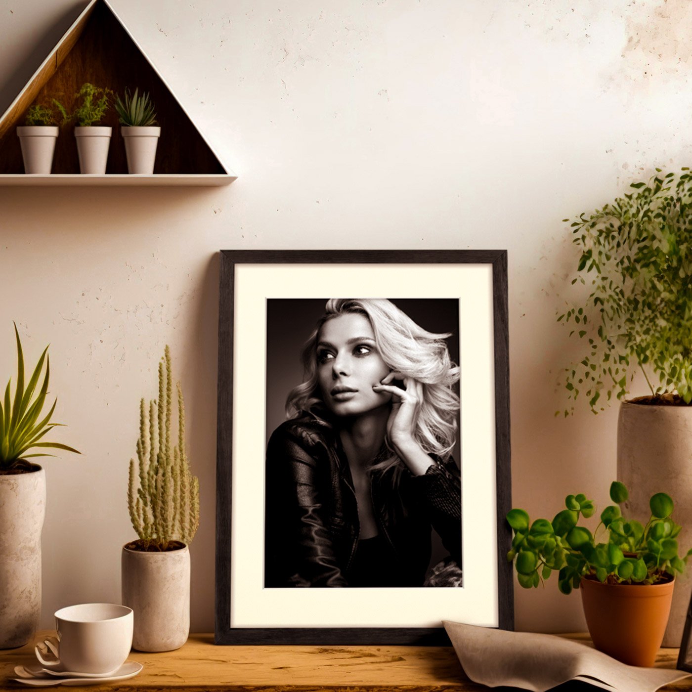 Zep Malmo Black 10x15/15x20 Holz Mit Passepartout V4568b