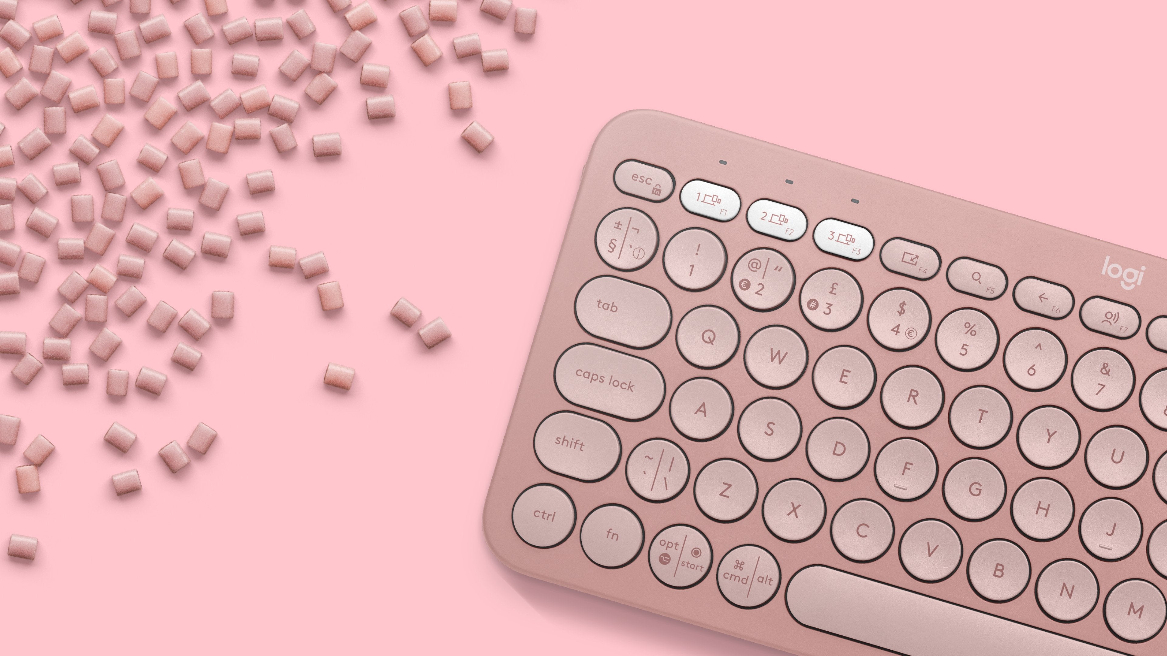 EAN 5099206110632 - Logitech 920-011853 teclado Universal Bluetooth QWERTY Internacional de EE.UU. Rosa imagen 7