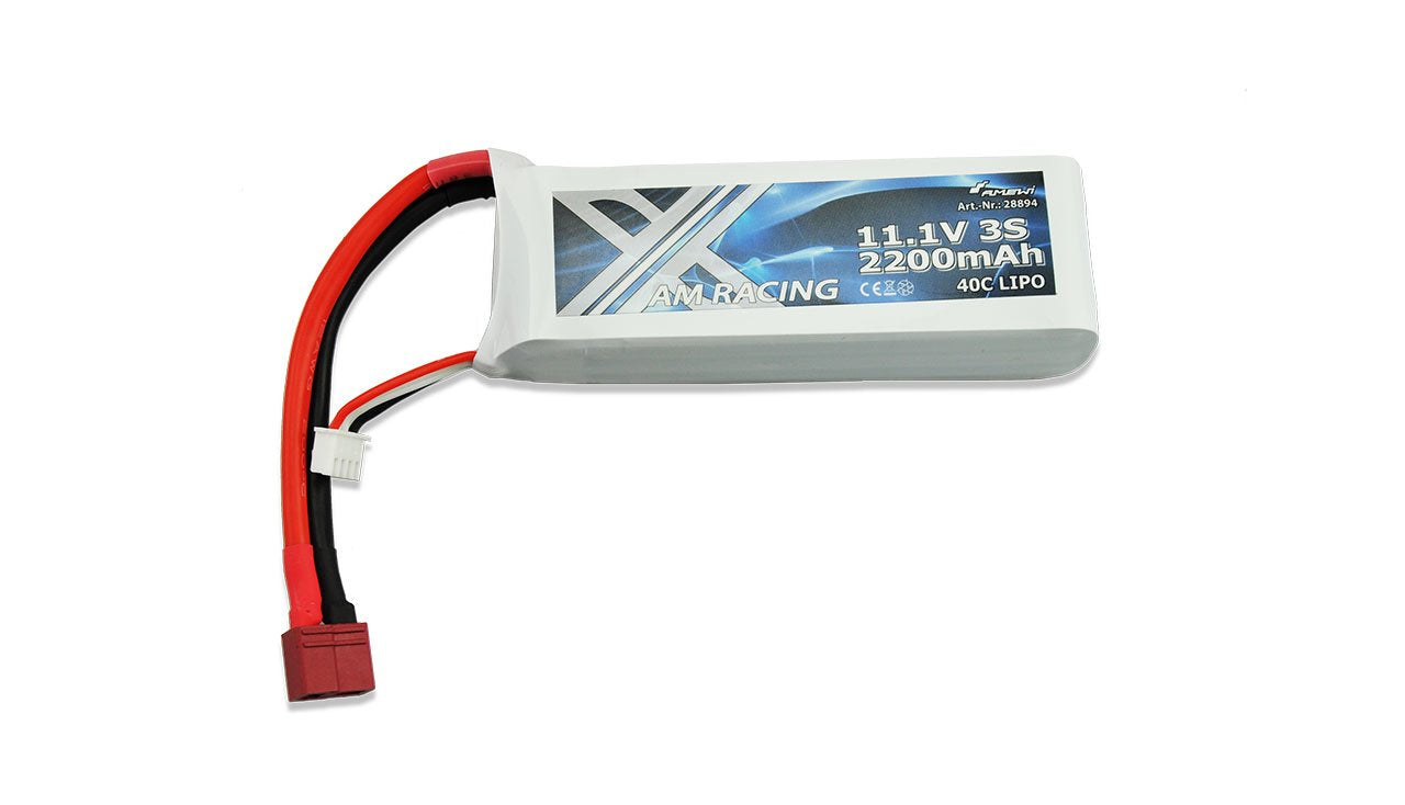 Amewi Zubehör Lipo Akku 3s 11,1v 2200mah 40c Softcase Deans