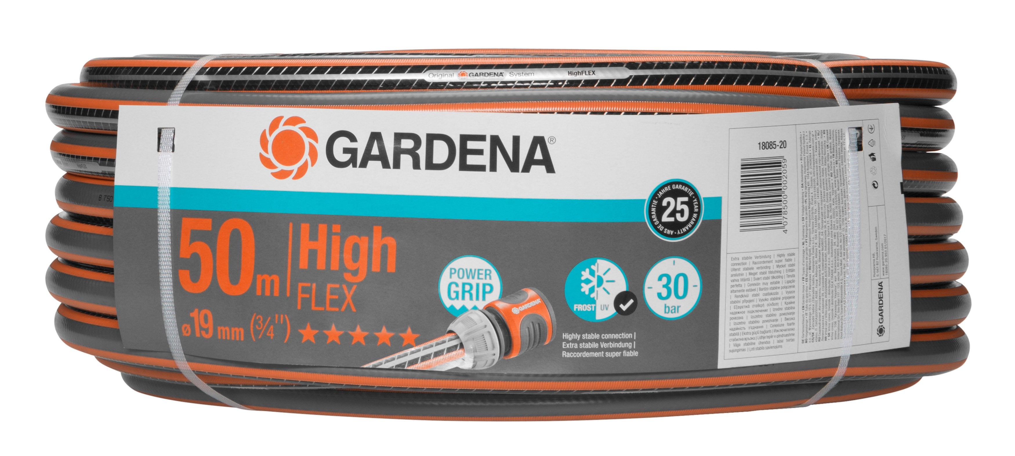 EAN 4078500002059 - Gardena 18085-20 manguera de jardín 50 m Por encima del suelo Gris, Naranja imagen 1