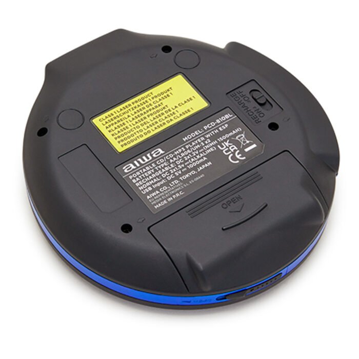 EAN 8435256898095 - Aiwa PCD-810BL reproductor de CD Negro, Azul Reproductor de CD portátil imagen 5