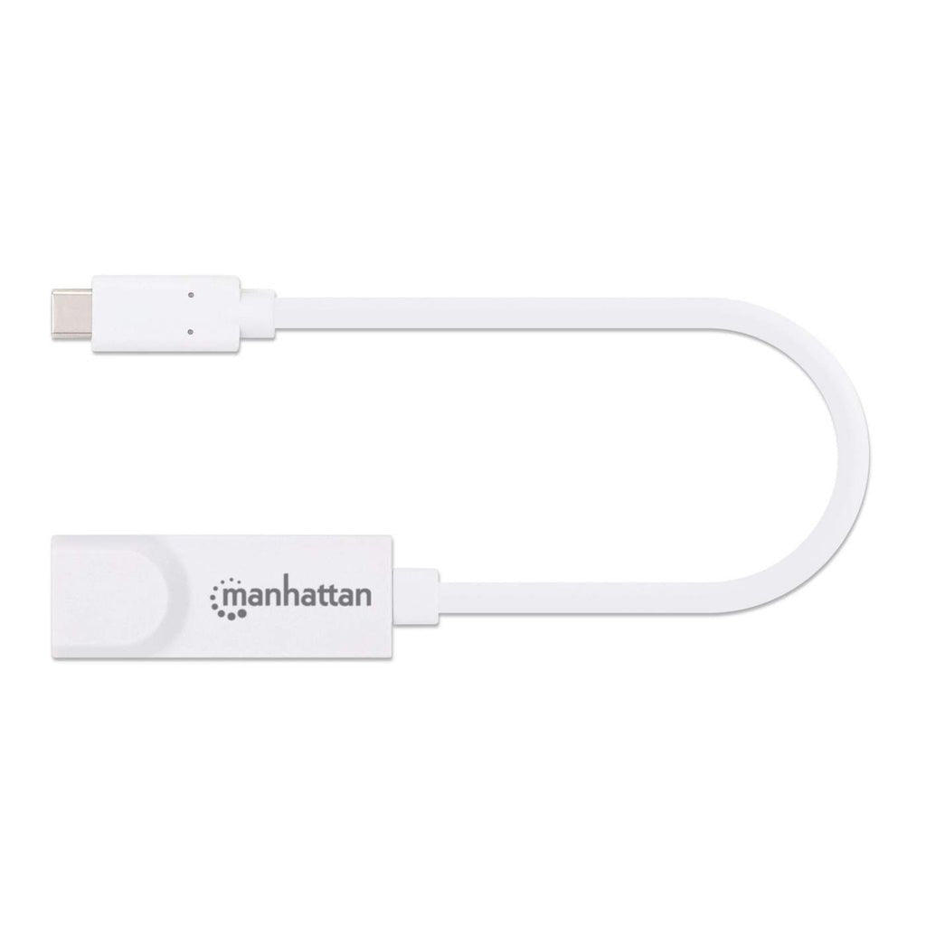 Manhattan Adaptador De Usb Tipo C A Red Gigabit Usb Superspeed 3.2 Generación 1; 10/100/1000 Mbps Gigabit Ethernet